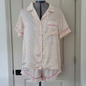 NWT Inez Washable Silk Short PJ Set Size Small